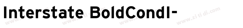 Interstate BoldCondI字体转换